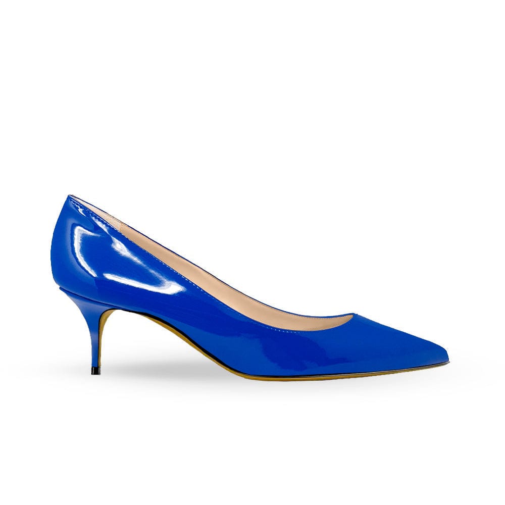 repentinamente Gracias Predecir Zapatos de tacón Shana charol azul Mujer – Identità Shoes