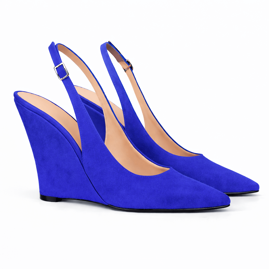 Identità Décolleté Slingback PAULINA CAMOSCIO BLU