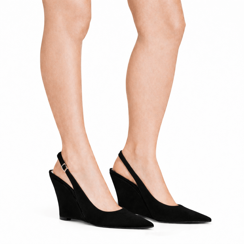 Identità Décolleté Slingback PAULINA CAMOSCIO NERO
