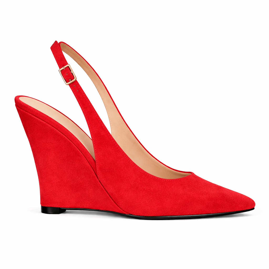Identità Décolleté Slingback PAULINA CAMOSCIO ROSSO