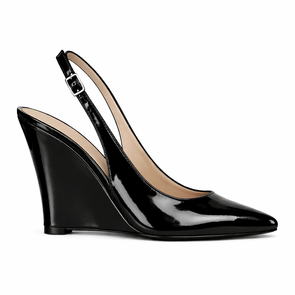 Identità Décolleté Slingback PAULINA VERNICE NERO