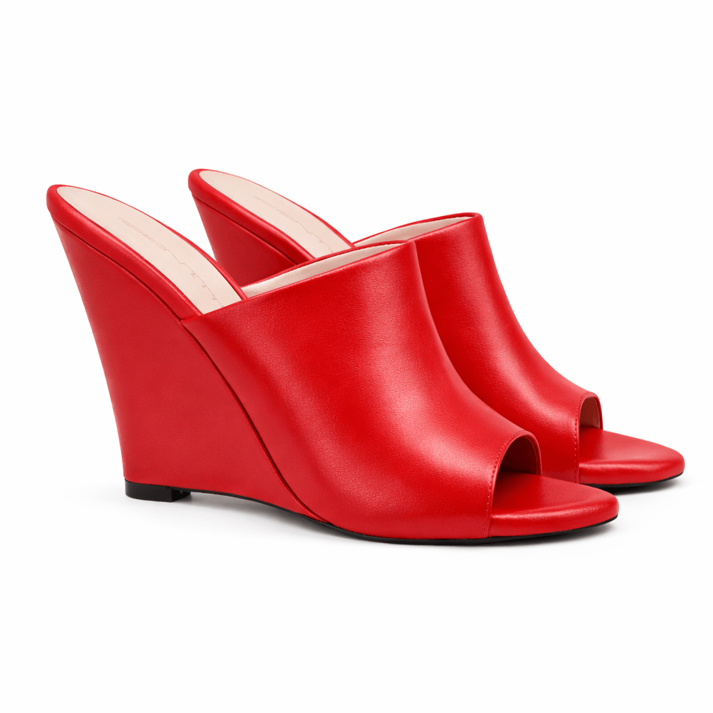 Identità Mules BERNADINE PELLE ROSSO