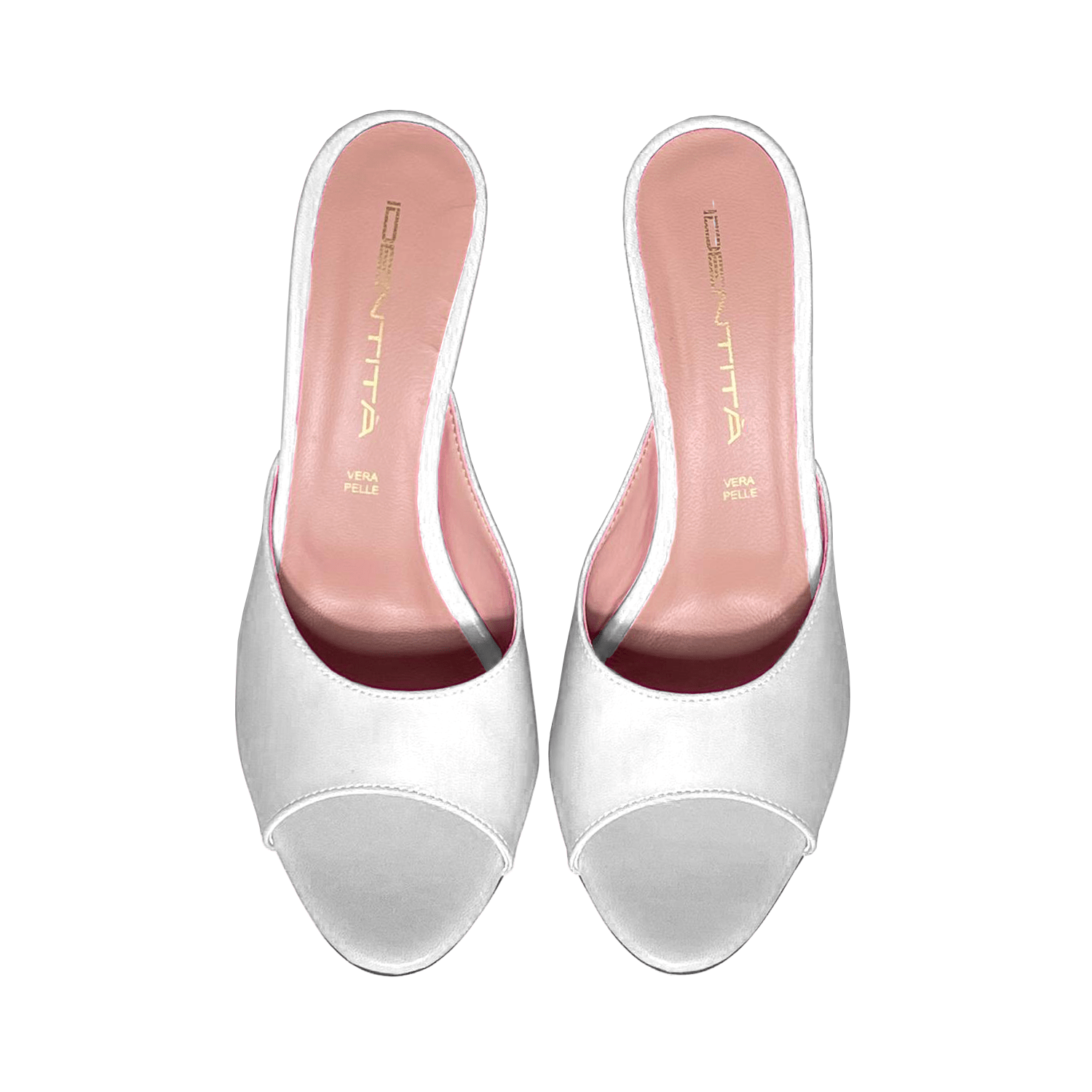 Identità Mules BEVERLY PELLE BIANCO