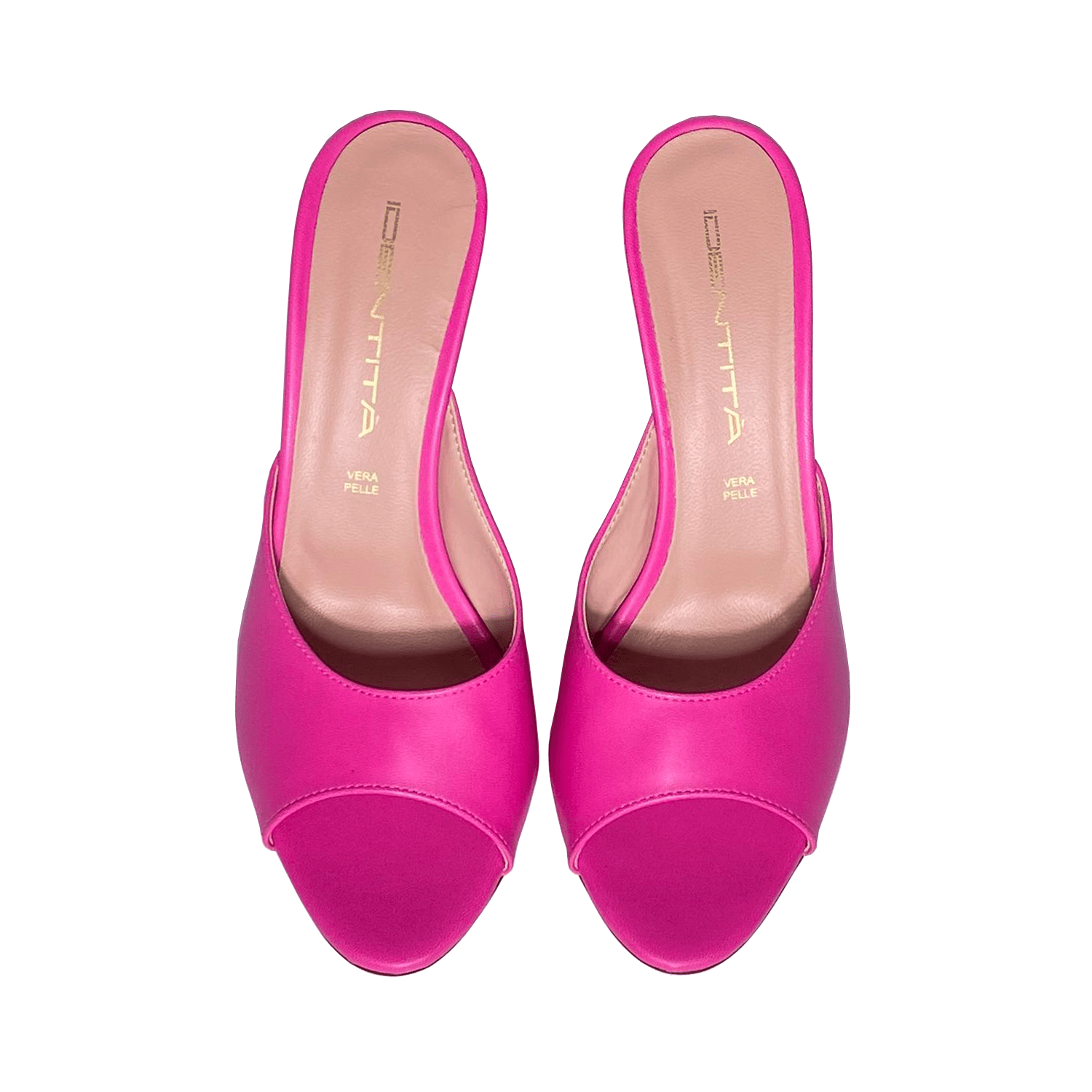 Identità Mules BEVERLY PELLE FUCSIA