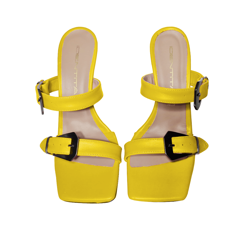 Identità Mules KIM PELLE GIALLO