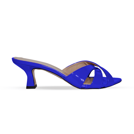 Identità Mules SOHA VERNICE BLU