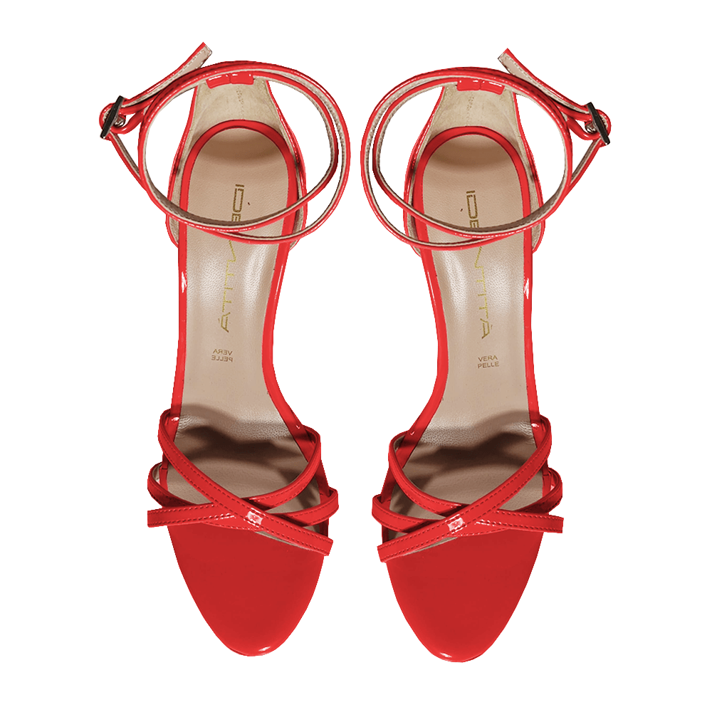 Identità Sandali BLADE VERNICE ROSSO