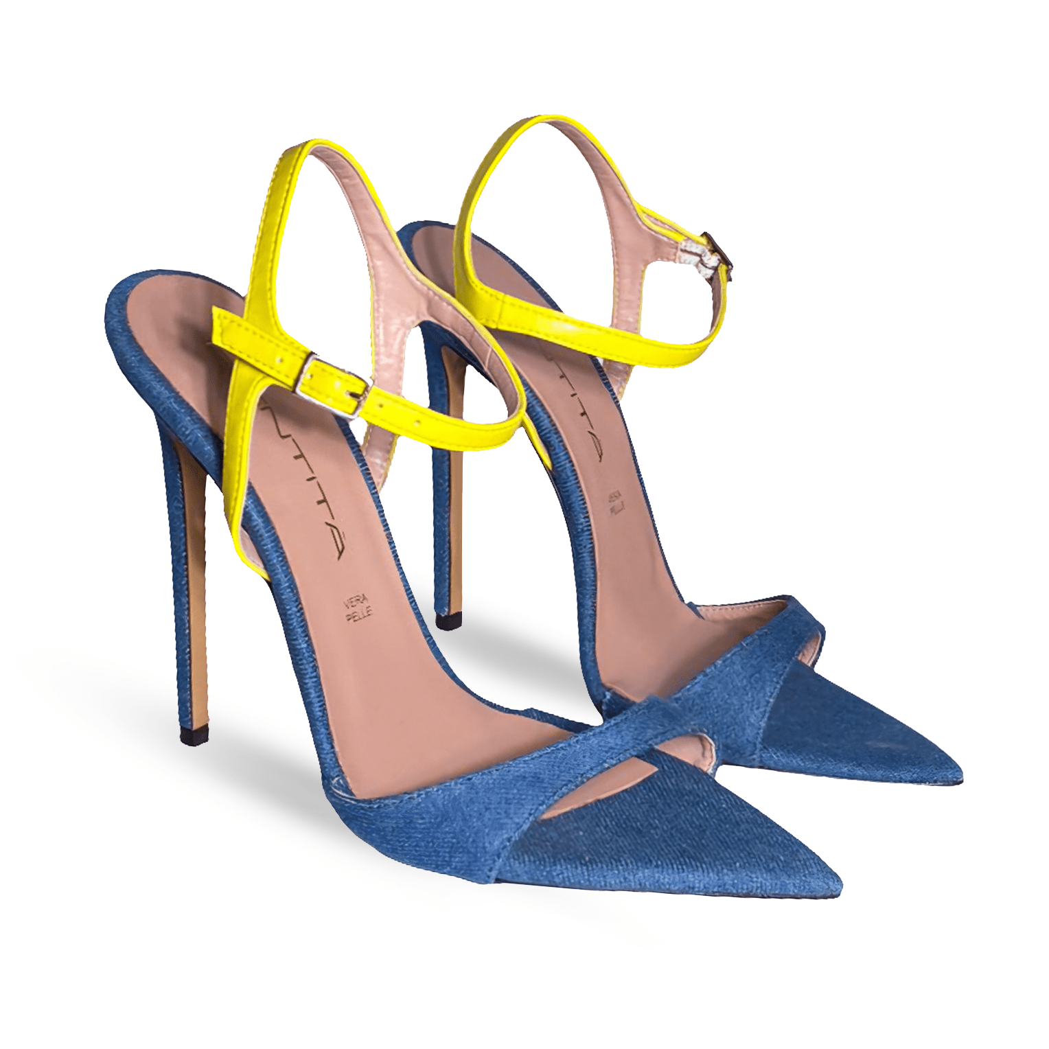 Identità Sandali BRIONY DENIM/GIALLO