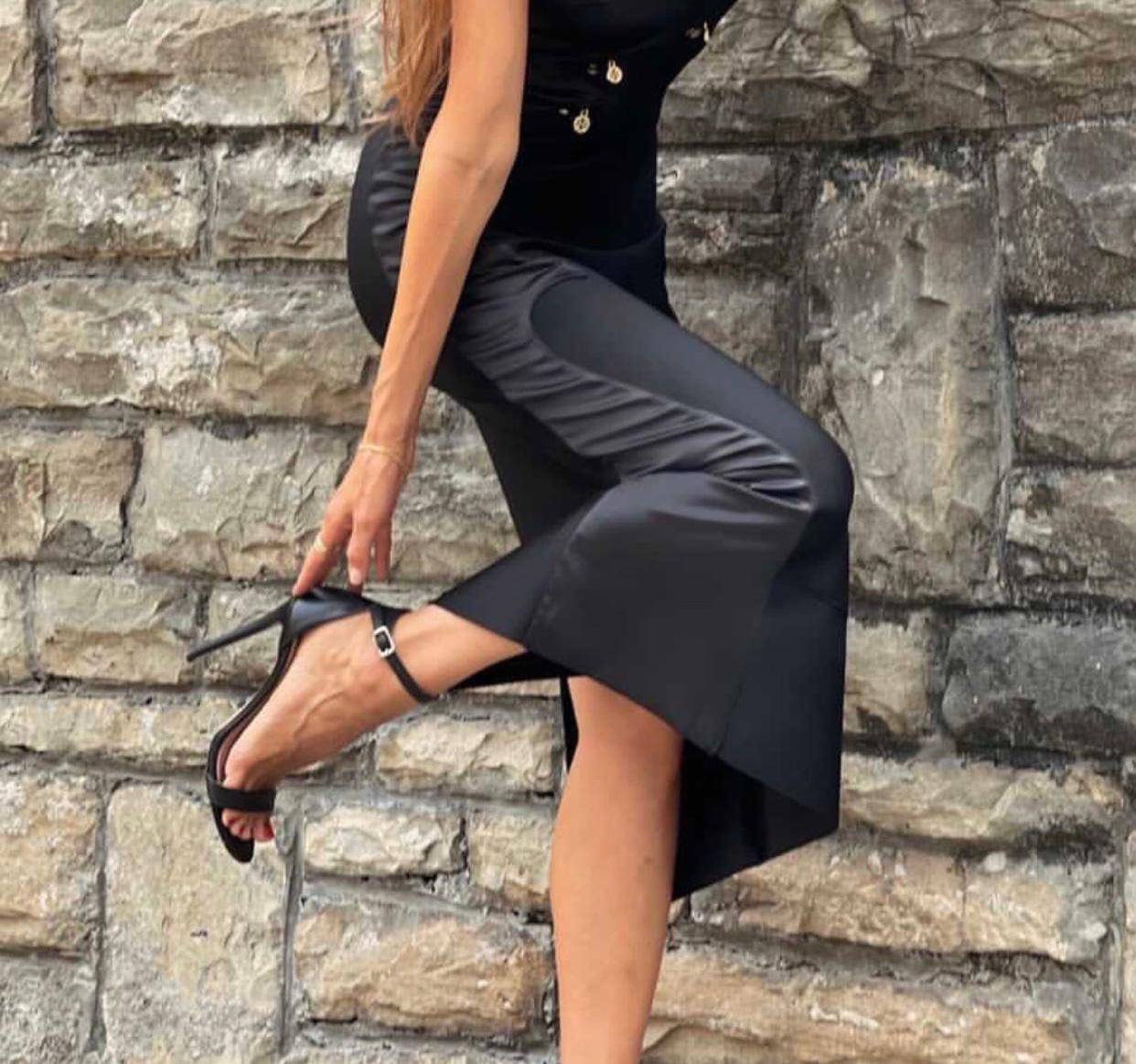 Identità Sandali DAISY PELLE NERO