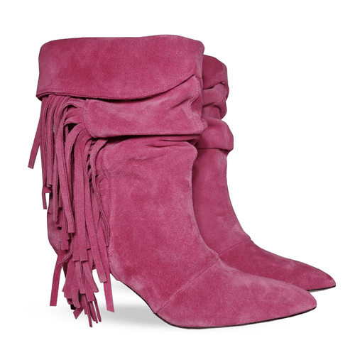 Identità Stivaletti BRIGIDA SCAMOSCIATO FUCSIA