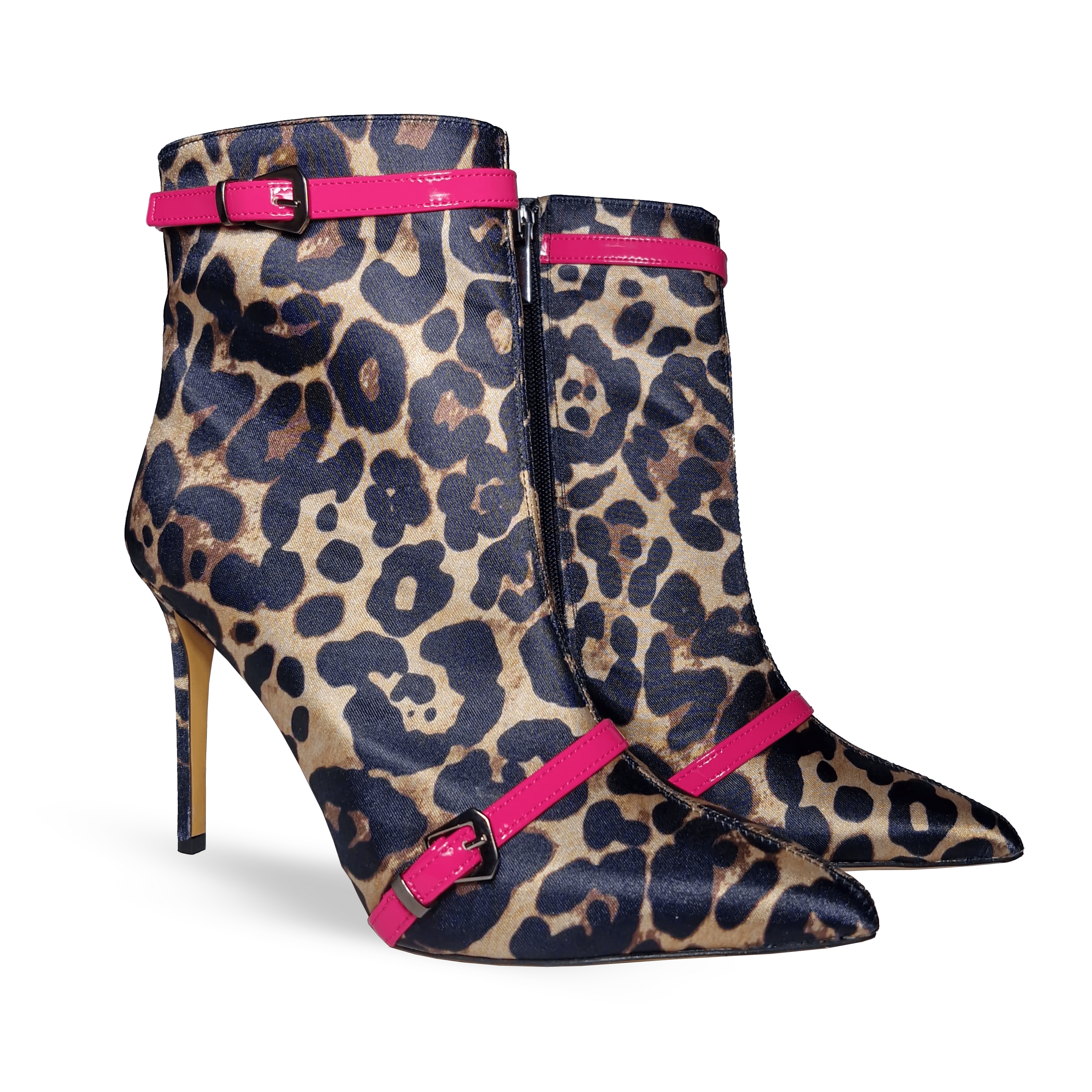 Identità Stivaletti HAZEL LEOPARDATO ANIMALIER/FUCSIA