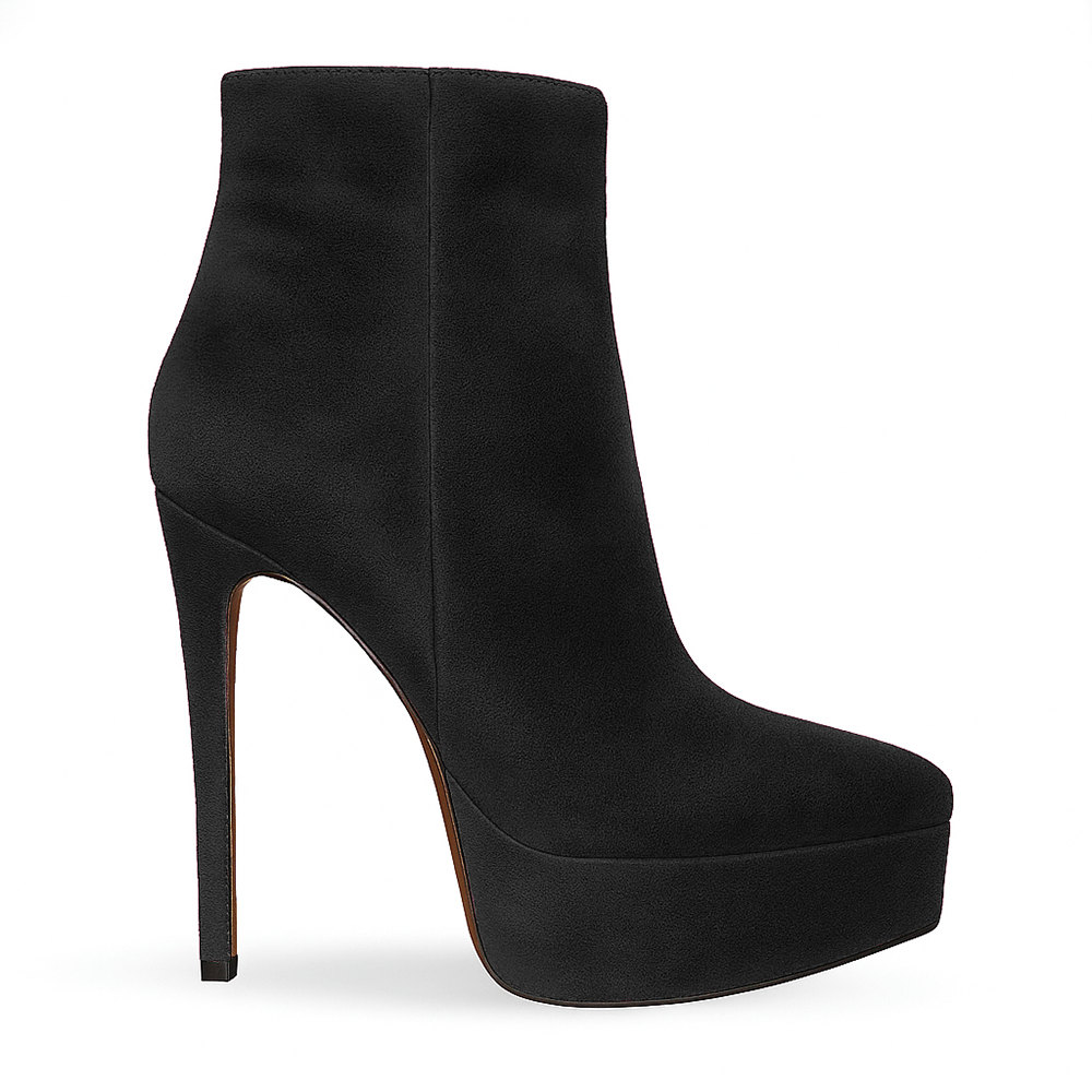 Identità Stivaletti IRENE SCAMOSCIATO NERO