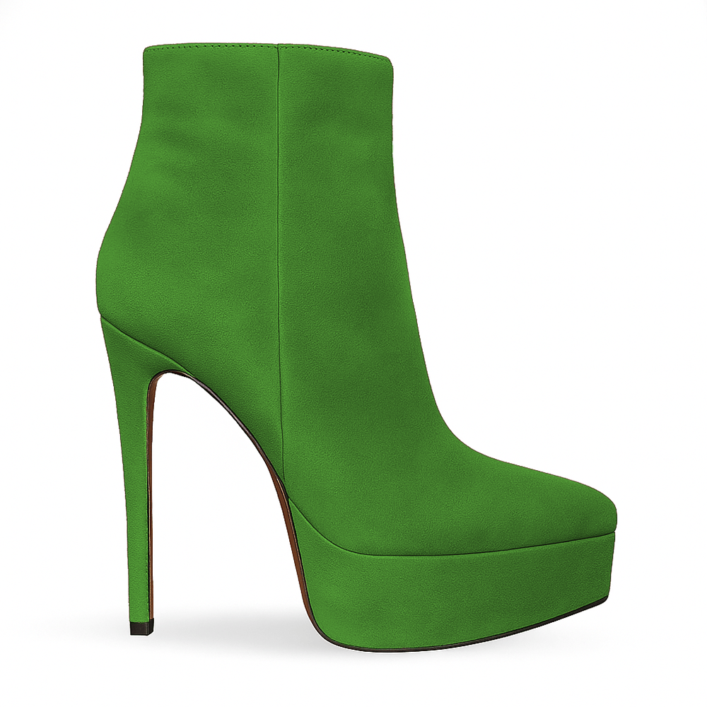 Identità Stivaletti IRENE SCAMOSCIATO VERDE