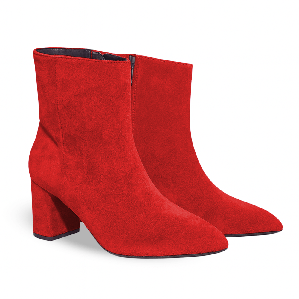 Identità Stivaletti NANCY SCAMOSCIATO ROSSO