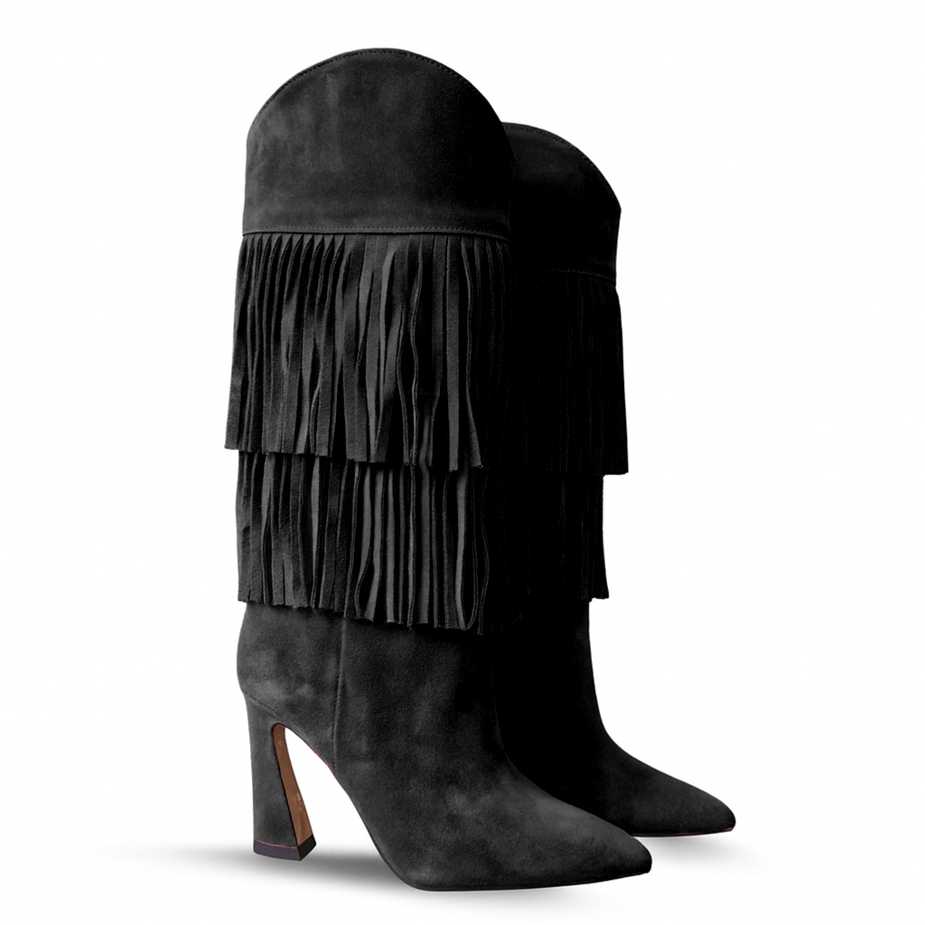 Identità Stivali ANTONIA CAMOSCIO NERO