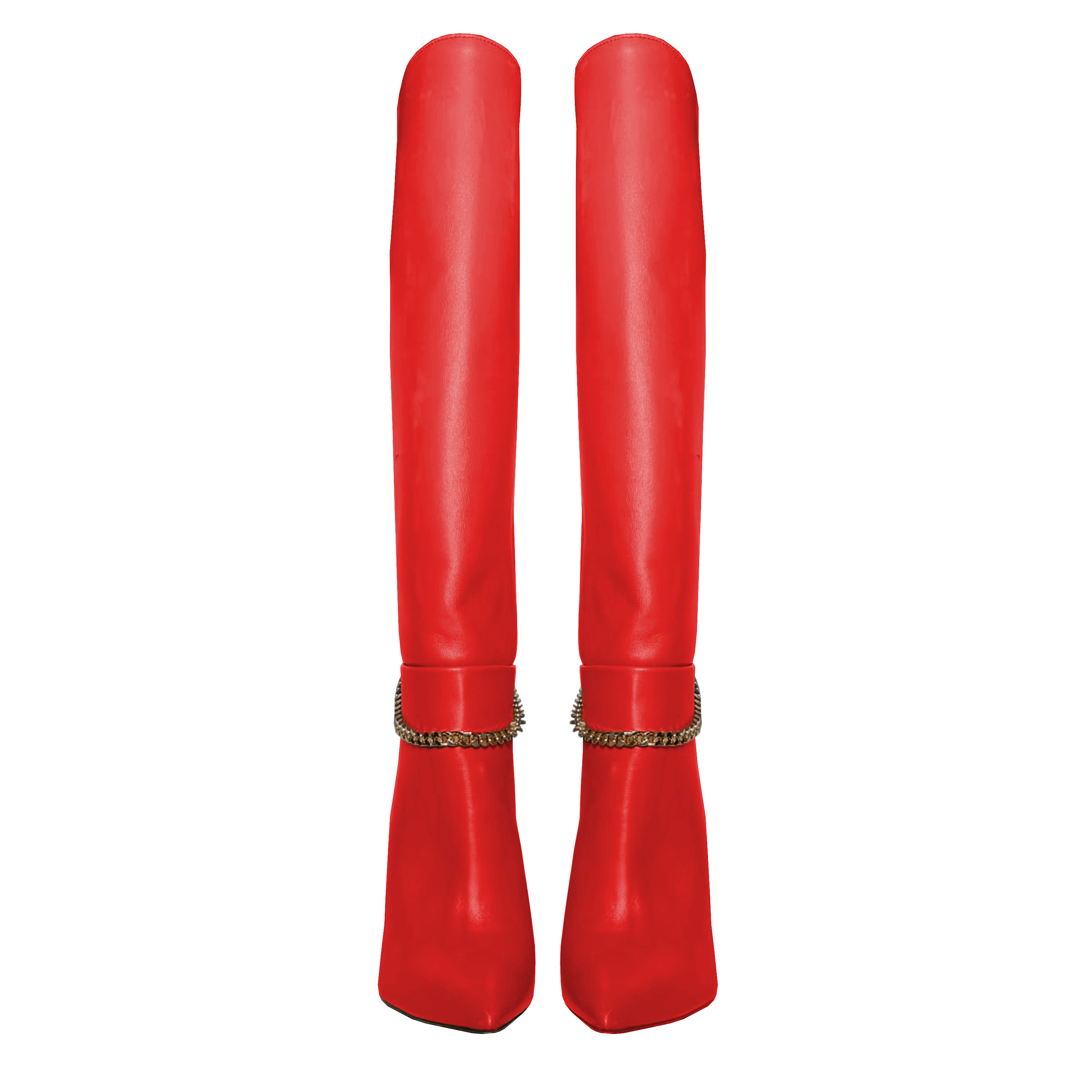 Identità Stivali CONCETTA PELLE ROSSO