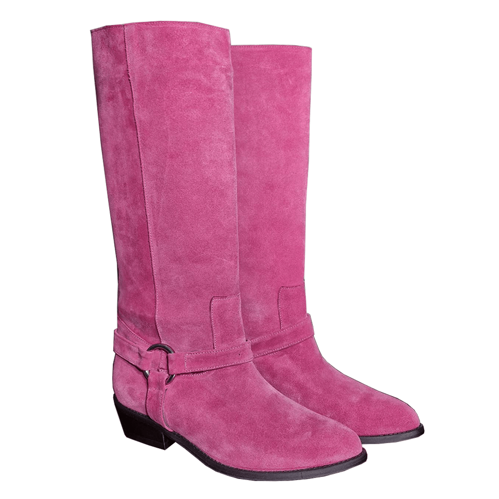 Identità Stivali DESIREE SCAMOSCIATO FUCSIA