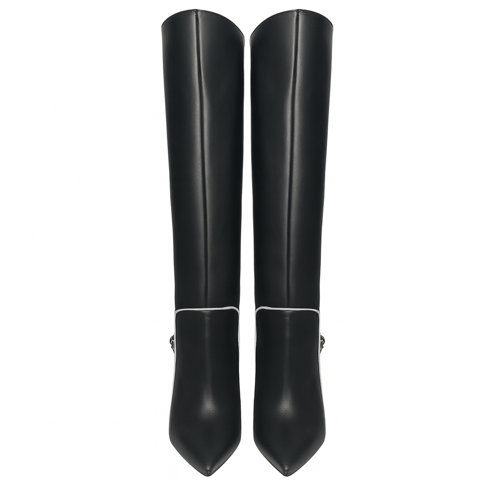 Identità Stivali GIANNA PELLE NERO