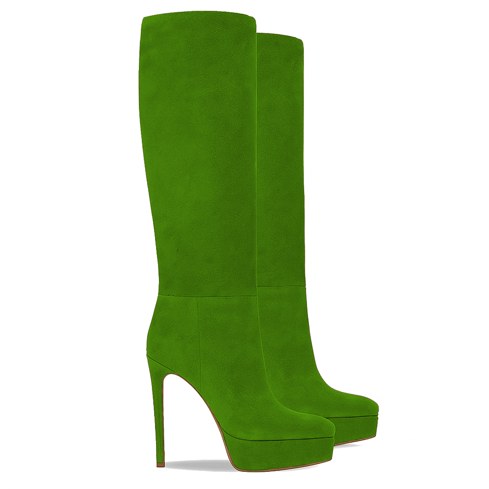 Identità Stivali LUCREZIA CAMOSCIO VERDE
