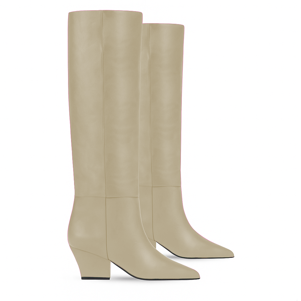 Identità Stivali MAJA PELLE CREMA