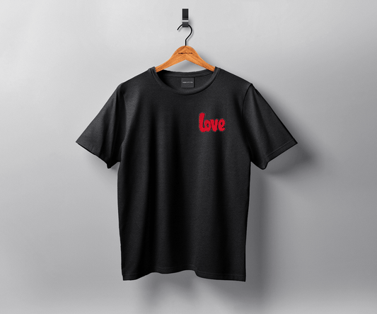 Identità T-Shirt Taglia unica T-shirt a maniche corte - LOVE - NERO