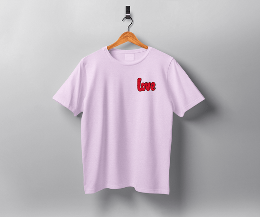Identità T-Shirt Taglia unica T-shirt a maniche corte - LOVE - ROSA