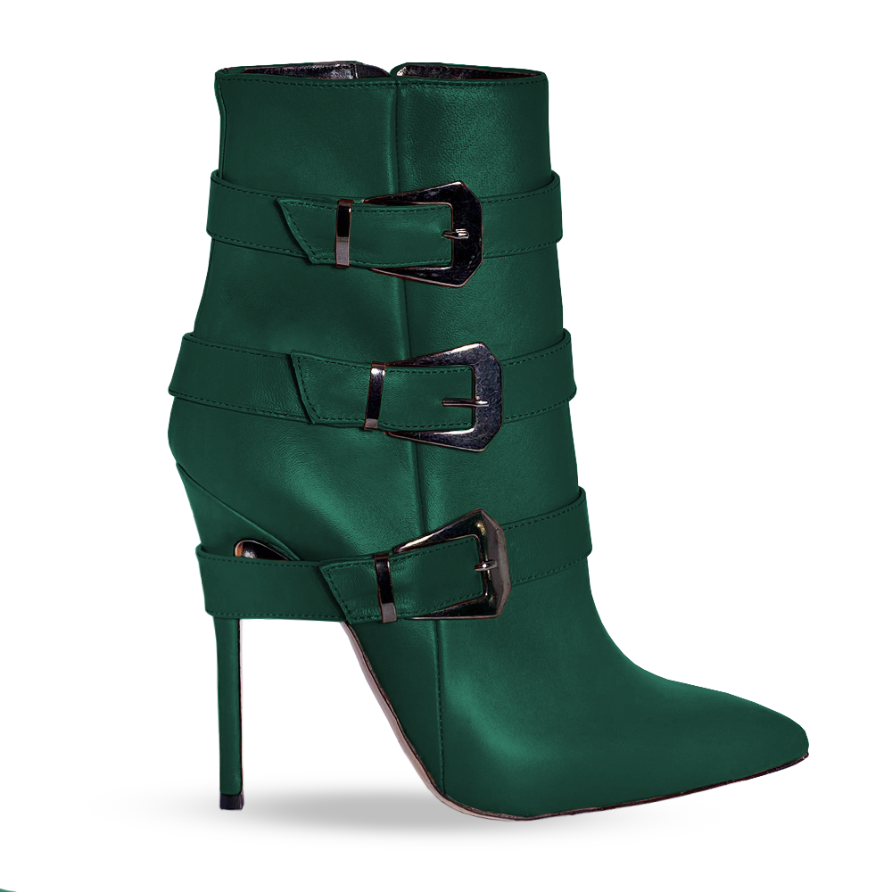 SAMIRA CUIR VERT