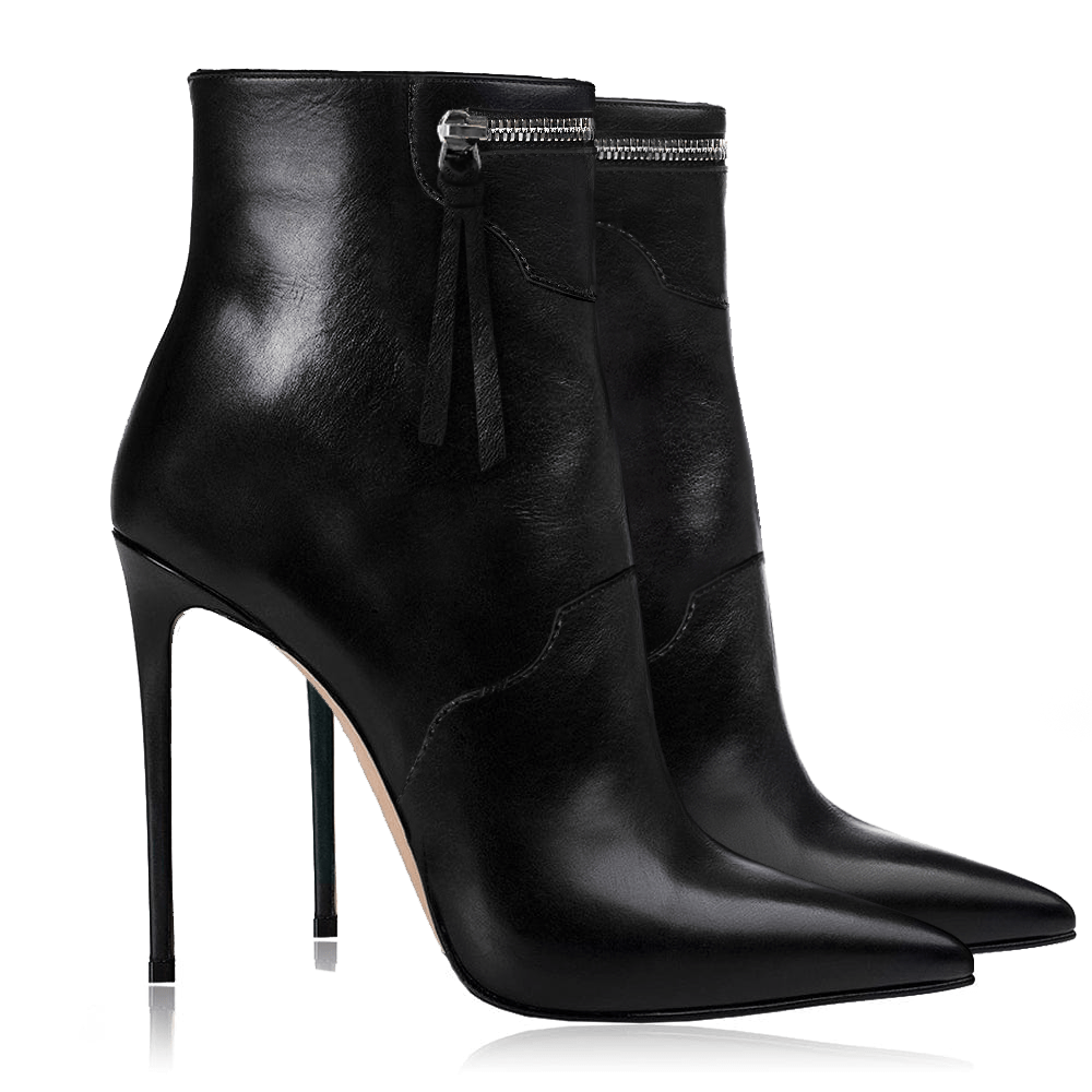 Identità Stivaletti KARIS PELLE NERO