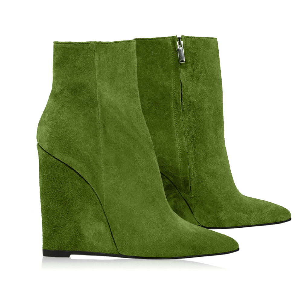 Identità Stivaletti WANDA CAMOSCIO VERDE