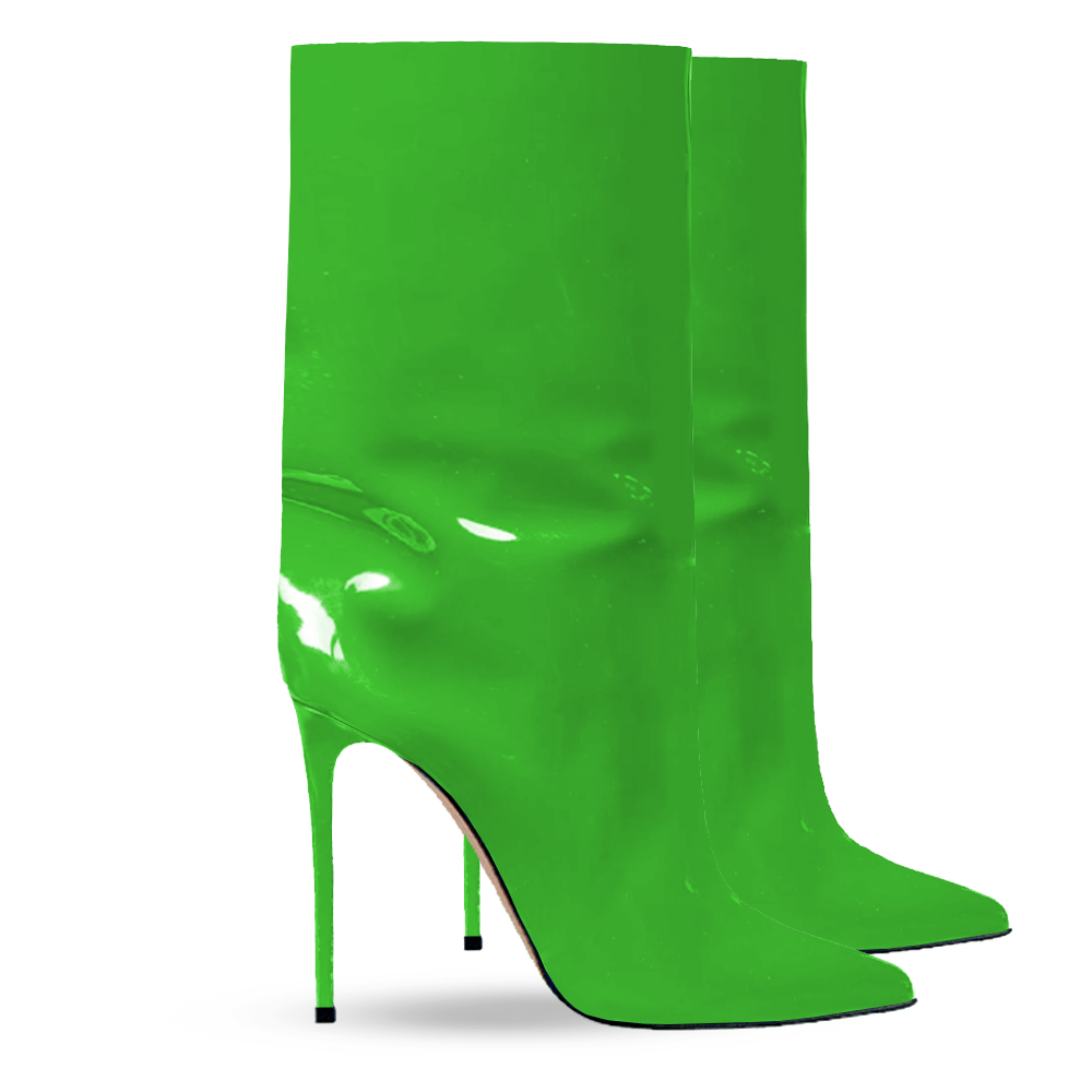 Identità Stivali EVELYN VERNICE VERDE