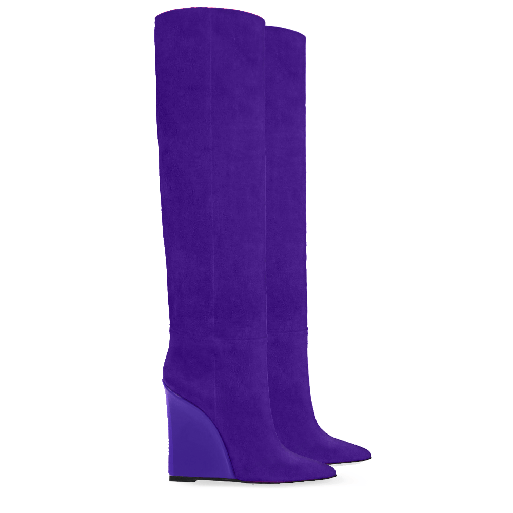 Identità Stivali FARAH CAMOSCIO VIOLA