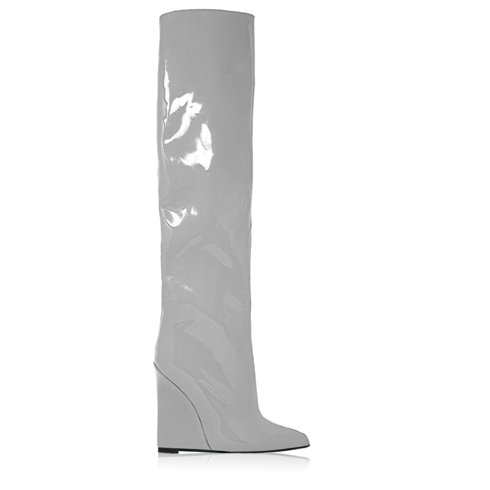 Identità Stivali FARAH VERNICE GRIGIO