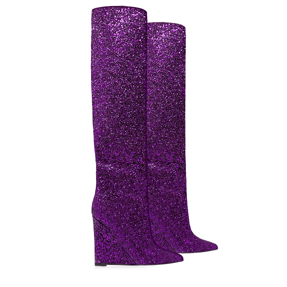 Identità Stivali SHINE GLITTER VIOLA