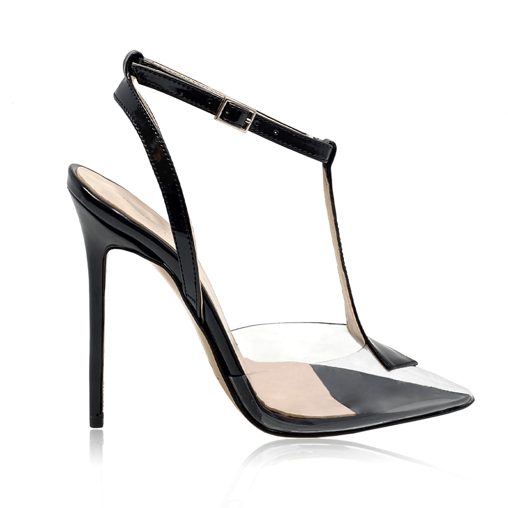 Identità Décolleté Slingback ERIKA VERNICE NERO PVC