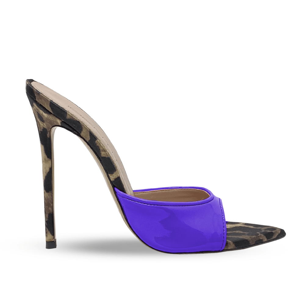 Identità Mules JALISA ANIMALIER/VIOLA